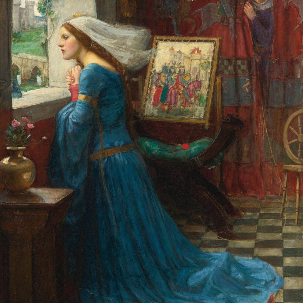 Fair Rosamund Art Print: 8"by10" Reproduction. Medieval Castle Beautiful Woman